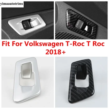Galinė Bagažinė Bagažinės Jungiklis Valdymo Mygtukas Rėmo Dangtis Apdaila Volkswagen T-Roc T Roc 2018 - 2022 Anglies Pluošto / Matinis Interjeras