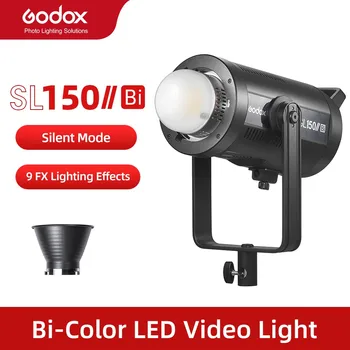 Godox SL150II Bi 150W 2800-6500K Bi-Color LED Vaizdo Šviesos Live Fotografija