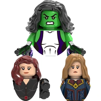 Herojai Jennifer Susan Walters She-Hulk Juodoji Našlė Kapitonas 41055 Kūrimo Bloką, Žaislai, Kalėdų Dovana Vaikams