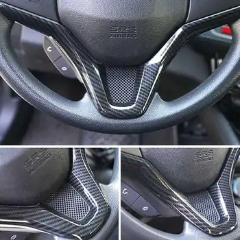 Honda Vezel HR-V HRV 2015 2016 2017 Automobilio Vairo Skydelio Dangtelį Apdaila Garnyras Anglies Pluošto Blizgančiais