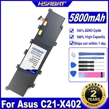HSABAT C21-X402 5800mAh Nešiojamas Baterija Asus C21-X402 VivoBook X402 X402C X402CA Serijos Baterijas