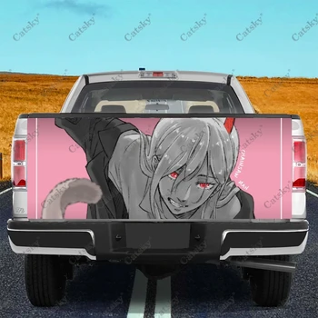 Japonų Anime Pjūklą Žmogus, Automobilių Uodega Kamieno Apsaugoti Lipdukai Lipdukas Automobiliui Automobiliams Dekoracija SUV visureigis Universalus Pikapas