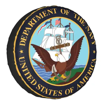 Jungtinių valstijų karinio jūrų Laivyno Padangų Padengti 4WD VISUREIGIS Amerikos Kariuomenės Emblema atsarginis Ratas apsaugos Mitsubishi Pajero 14