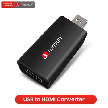 Junsun USB į HDMI Adapteris, suderinamas Display Port HDMI suderinamus Vyrų port Usb į HDMI Adapteris, Vaizdo Garso Junsun Radijas