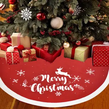 Kalėdų Medžio Suknelė Atostogų Prop Kalėdų Eglutė Prijuostė su Skyle Pridėti Atmosferos Naudinga Snaigės Modelio Kalėdų Medžio Prijuostė