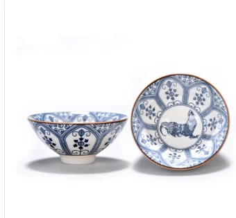 Keramikos underglaze spalva mėlyna balta porceliano savininkas arbatos puodelio spausdinimo retro Douli taurės asmens vieno puodelio kungfu arbatos puodelio
