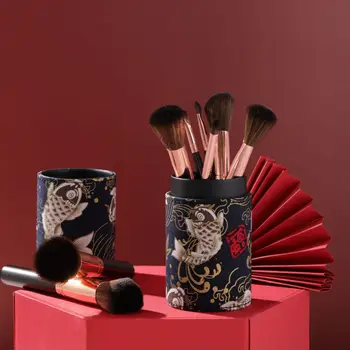 Kinų Stiliaus Kosmetikos Makiažo Teptukų Rinkinys Organizatorius Makiažas Menininko Makiažo Teptukų Rinkinys Veido Foundation Brush Kosmetikos Krepšys