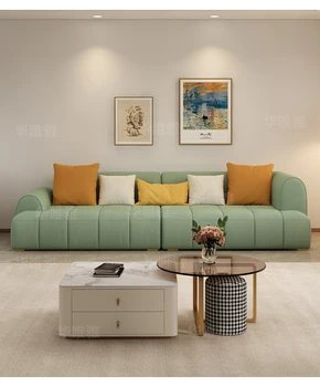 Kremas stiliaus audinių sofa atsižvelgiant prabanga mažų šeimos kambarį tiesiai eilės Šiaurės aikštėje paprasta šiuolaikinė debesies net raudonas naujas stilius