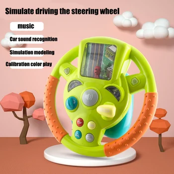 Kūdikių Švietimo Simuliacinis Vairas Žaislas Pilotu Kryptimi Simuliatorius Ankstyvojo Ugdymo Nušvitimą Vaikų Lenktynių Automobilių Ti
