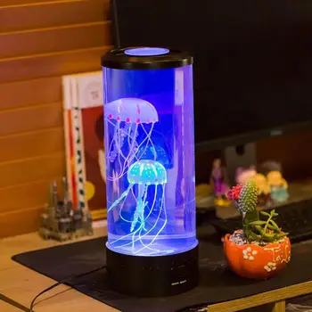 Kūrybos LED Medūzos Lempos Akvariumas Naktiniai Nakties Atmosferą, Nuotaiką Šviesos Išgalvotas Plūduriuojantis Naktį Šviesos Mielas Kalėdų Dovana Gimtadienio