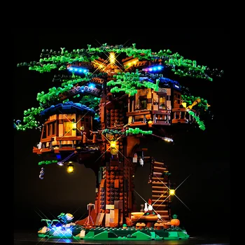 LED Šviesos Rinkinys 21318 Medžio Namų Statyba Blokai Rinkinys (neįeina Modelis) Žaislai Vaikams