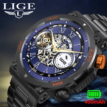 LIGE 1.46 colių HD Ekranas, Smart Watch Vyrai 