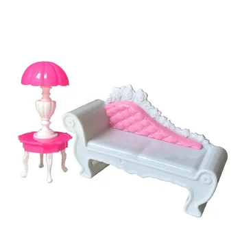 Mados barbie Lėlės priedai, rauginimo kėdė, sofa Princesė Dreamhouse Sofa-lova, Kėdės, Baldai, Žaislai, Apsimesti, 