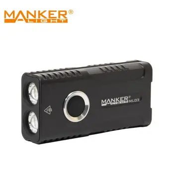 Manker ML03 Tipas-C USB Įkrovimo įvairios Paskirties Kišenės Žibintas 2000 Liumenų 2x Samsung LH351D LED Žibintuvėlis su Magent Uodegos