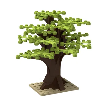 Medžio Mažos Dalelės kuriant Modelį 52PCs Augalų Kraštovaizdžio Būti pateikiamos instrukcijos Suderinamas su LEGO Blokai