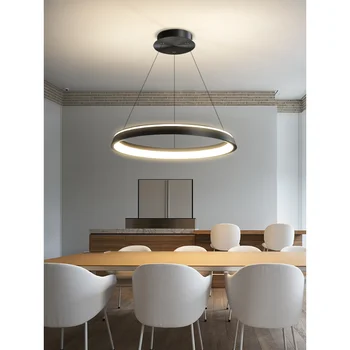 Meno Modernios LED Pakabukas Lempa, Valgomasis Liustra Minimalistinio Stiliaus Lubų Gyvenimo Miegamasis Namų Interjero Dekoratyvinis Apšvietimas