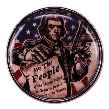 Mes, Žmonės, Jungtinės amerikos valstijos Konstitucijos 2-Pakeitimas-Amerikos Erelis Turo Plakato Ženklelis