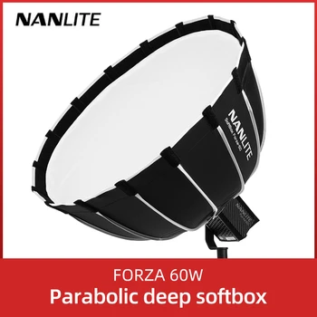 NANLITE Nešiojamų 60CM Greitai Greitas Montavimas Giliai Parabolinis Softboxfor Forza 60 Softbox (EB-FZ60)