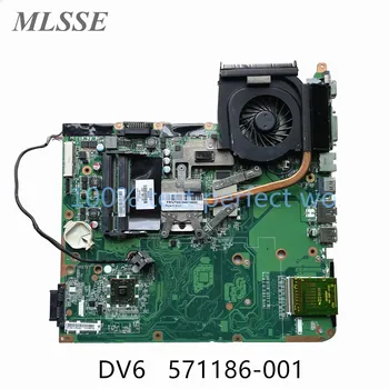 Naudojami HP DV6 Serijos Nešiojamas Plokštė DA0UT1MB6E1 571186-001 DDR2 MB 100% Patikrintas Greitas Laivas