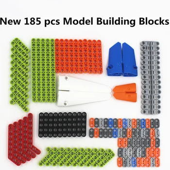Naujas 185pcs blokai žaislas berniukas, dalys, techninė pastato plytos vaikų žaislai sijų frams suderinamas su Lego Vaikams Žaislas