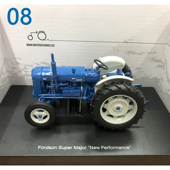 Naujas Diecast Lydinio 1/32 Fordson Super Didelių Traktoriaus Ūkio Automobilio Modelio, Mėlyna Balta Suaugusiųjų Classic Kolekcija Statinio Ekranas Berniukas Žaislai