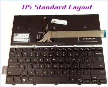 Naujas JAV Išdėstymo Klaviatūra Dell 21H9J 021H9J PK1313P3B00 V147125BS1 PK1313P2B00 Kompiuterį/nešiojamą kompiuterį su Rėmo Apšvietimu