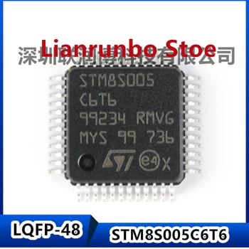 Naujas originalus STM8S005C6T6 LQFP-48 16MHz/32KB flash memory/8-bitų mikrovaldiklis MCU