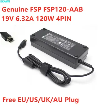 Originali FSP FSP120-AAB 19V 6.32 A 120W 4PIN FSP120-AAA AC Adapteris, Skirtas ASTERISK MPC-424 THECUS N4200ECO N4200 Maitinimo Įkroviklis