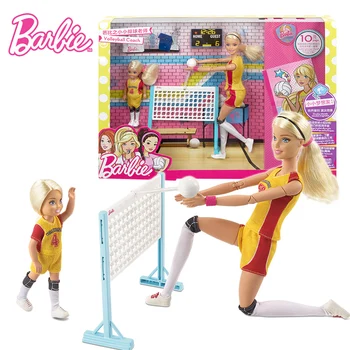 Originalias Barbie Lėlės Mažai Tinklinio Treneris Mados Barbie Mergina Švietimo Žaislas, Dovana Mergaitei Gimtadienio proga Mergina Boneca FRL33