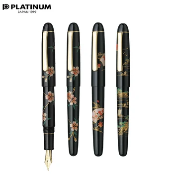 Originalus Platinum Fontanas Pen Maki-e Sakura Tradicinio Japonų Meno #3776 14K Aukso Plunksnų, Rašalo Rašiklis, Kanceliarinių prekių PNB-30000B