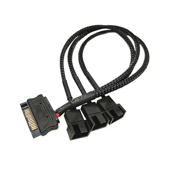 PC 1 3 4 5 4-Pin Aušinimo Ventiliatorius Hub Splitter Cable 12V SATA Maitinimo Adapteris Tiekimo Splitter Cable Laidas Standžiajame Diske
