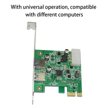 PCIE USB3 0 Išplėtimo kortą Darbalaukio Pritaikyti Modulio Profesinė PCI-E Adapterį Didelės Spartos Prisitaikyti Kortelių Keitiklis Priedai
