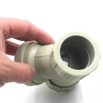 Pilka PPR filtras 20 25 32 40 50 63ppr vandens vamzdžių jungiamosios detalės (fitingai Y-tipo filtro prietaisas vandens vamzdžių bendras
