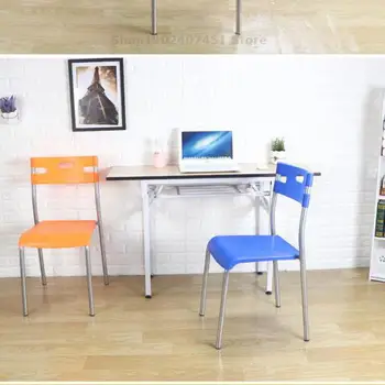 Plastikinės kėdės atlošas suaugusiųjų sutirštės masė šiuolaikinės paprastas laisvalaikio kėdės, valgomojo kėdės savarankiškas namų biuro mokymo išmatose