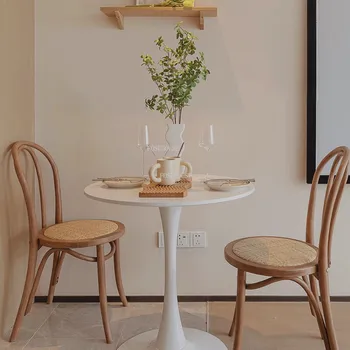 Prancūzijos Valgomojo Kėdės, Virtuvės Retro Bentwood Vytelių Kėdės, Buitinės Medžio masyvo Pagamintas Senojo Amerikos vidutinio amžiaus Balkonas Kėdės