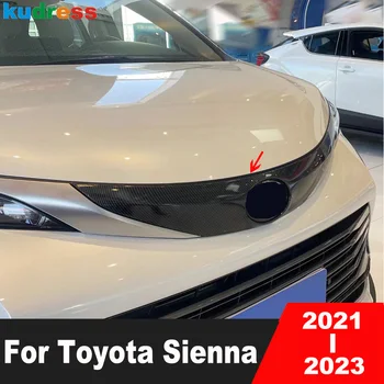 Priedai Toyota Sienna 2021 2022 2023 Anglies Pluošto Automobilio Priekinės Viršutinės Grotelės, Grotelės, Dangčio Apdaila Priekinis Dangtis Variklio Dangčiai Apdaila
