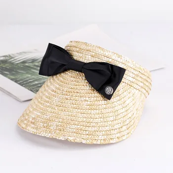 saulės skydelis Tuščias top cap Cap moteriška Vasarą moteris skrybėlę nuo saulės, skrybėlę Šiaudų skrybėlę paplūdimio skrybėlę, skrybėlės moterims prabangos dizaineris prekės Mergina bžūp