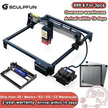 SCULPFUN S30 PRO Laser Cutting machine su Automatiniu Oro assist 