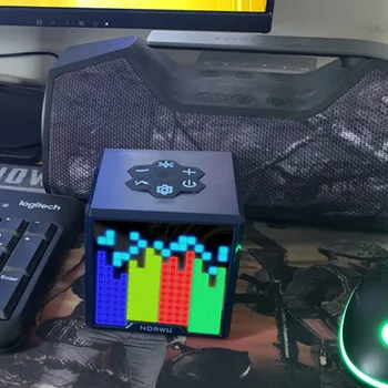 Skaitmeninis Stalinis Laikrodis Balso Kontrolės WIFI Time Manager Oro Sinchronizavimo HD RGB Full Daugiafunkcinis Home Office