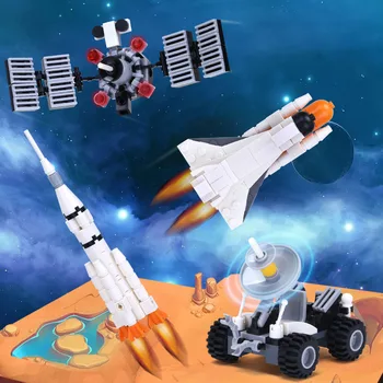 Space Serijos Blokai Mažų Dalelių Kūrybos Modelis Space Žaislai, Papuošalai Vaikų Švietimo Surinkti Statybos Blokas