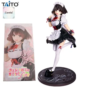 Stock 100% Originalus TAiTO Kato Megumi Coreful Saenai Herojė Nr. Sodatekata 18cm Kolekcines Veiksmų Skaičius, Anime Modelis Žaislai