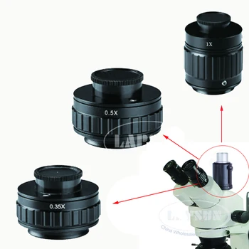 STV 0.35 X / 0,5 X / 1X dėmesio kolonėlė C mount adapter Ring M38 38mm Naujų tipas Trinokulinis Stereo mikroskopas, Nustatyti Fotoaparato Uosto