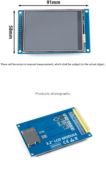 TFT LCD spalvotas ekranas modulis ILI9341 8/16 bitų lygiagrečią 3.2-colių spalvotas ekranas, 65K spalvų Parama plug 320× 240 raiška