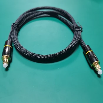 Toslink high-end tinklelio juoda audio optinis kabelis