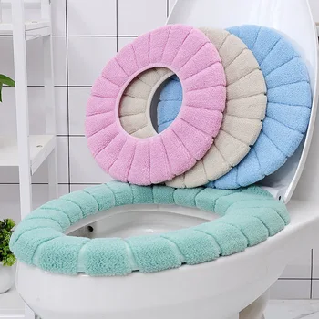 Tualeto sėdynės pagalvėlės prietaiso plius vilnos nustatyti, namų apyvokos tualetas žiedas keturis sezonus universalus klozeto dangtis tualeto sėdynė cushi