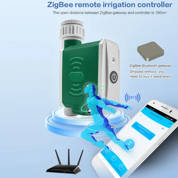 Tuya ZigBee Laistymo Laikmatis Lašelinę Laistymo Valdiklis, Automatinė Sodo Laistymo Sistema APP Kontrolė Suderinama su 