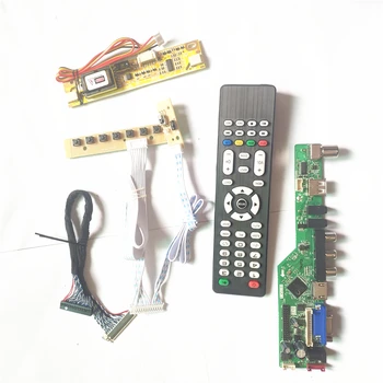Už LM150X08-A4N7/A4NA/A5N1 LCD USB, VGA, HDMI Suderinamus AV RF klaviatūra+Inverter+Nuotolinio LVDS 20Pin 2CCFL TV53 valdiklio plokštės 