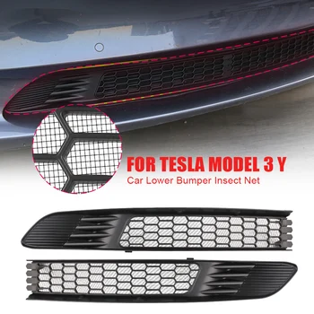 Už Tesla Model 3 2017 - 2022 Automobilio Buferyje Stabdžių Vabzdžių Net Dulkių Įrodymas Vidinės Ventiliacijos Grotelės Padengti Grynosios Apdailos Reikmenys