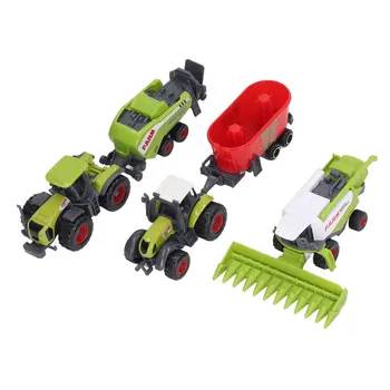 Vaikams 1:60 Ūkio Traktoriaus Transporto Priemonės Žaislas Vaikams Namų Lydinio Sumodeliuoti Diecast Ūkio Automobilio Modelį Žaislas Apdaila
