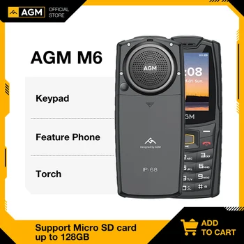 VAS M6 4G Atrakinta Telefonas IP68 paspaudus Mygtuką Klaviatūra Telefono 2500mAh Tvirtas Telefonas Dual SIM Funkcija, Telefono Celular Vyresniųjų